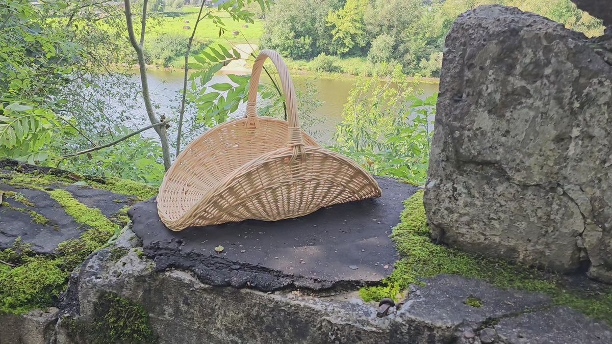 Large Wicker Flower Basket