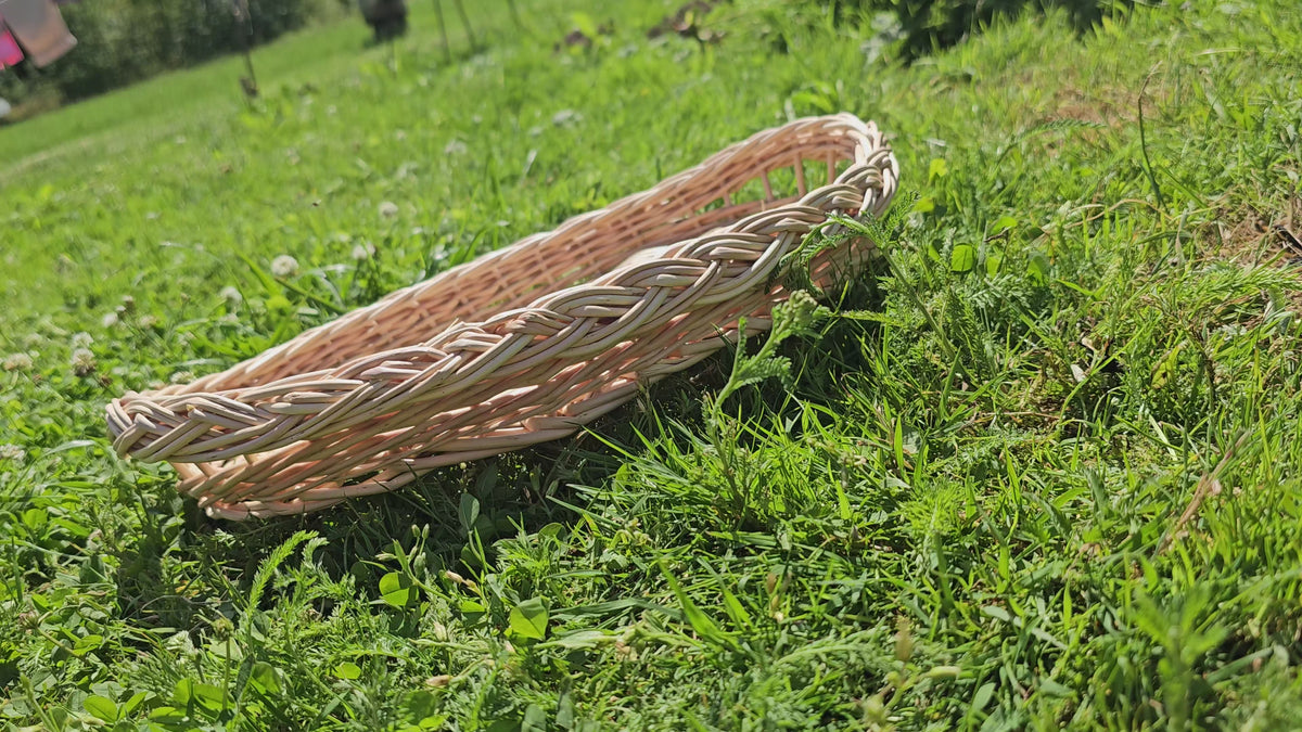 Oval Wicker Bread Tray