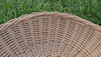 Shallow Round Wicker Bowl