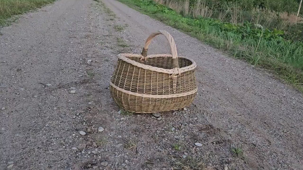Extra Large Wicker Storage Basket — product video