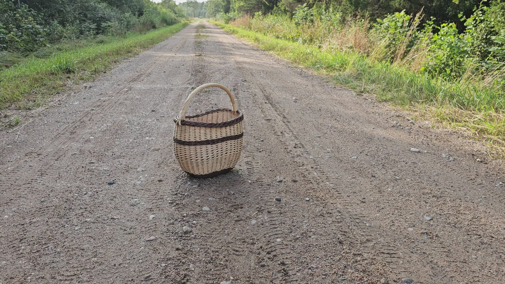 Egg Gathering Basket with Tall Handle