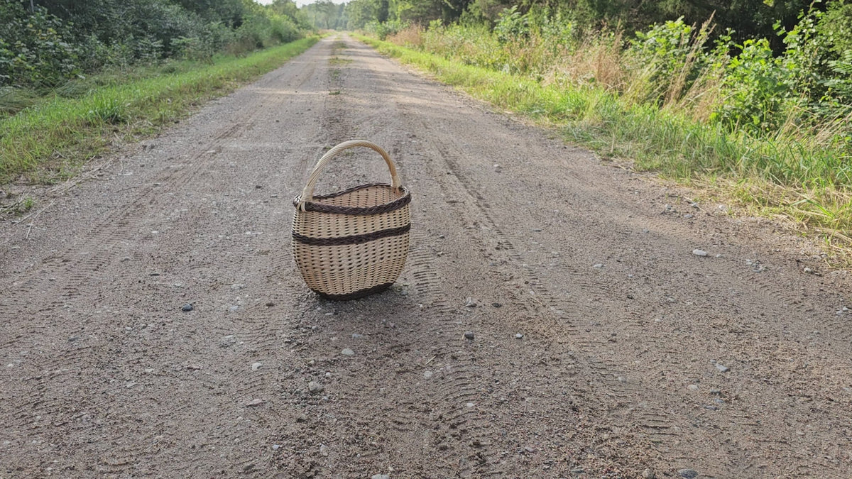 Egg Gathering Basket with Tall Handle