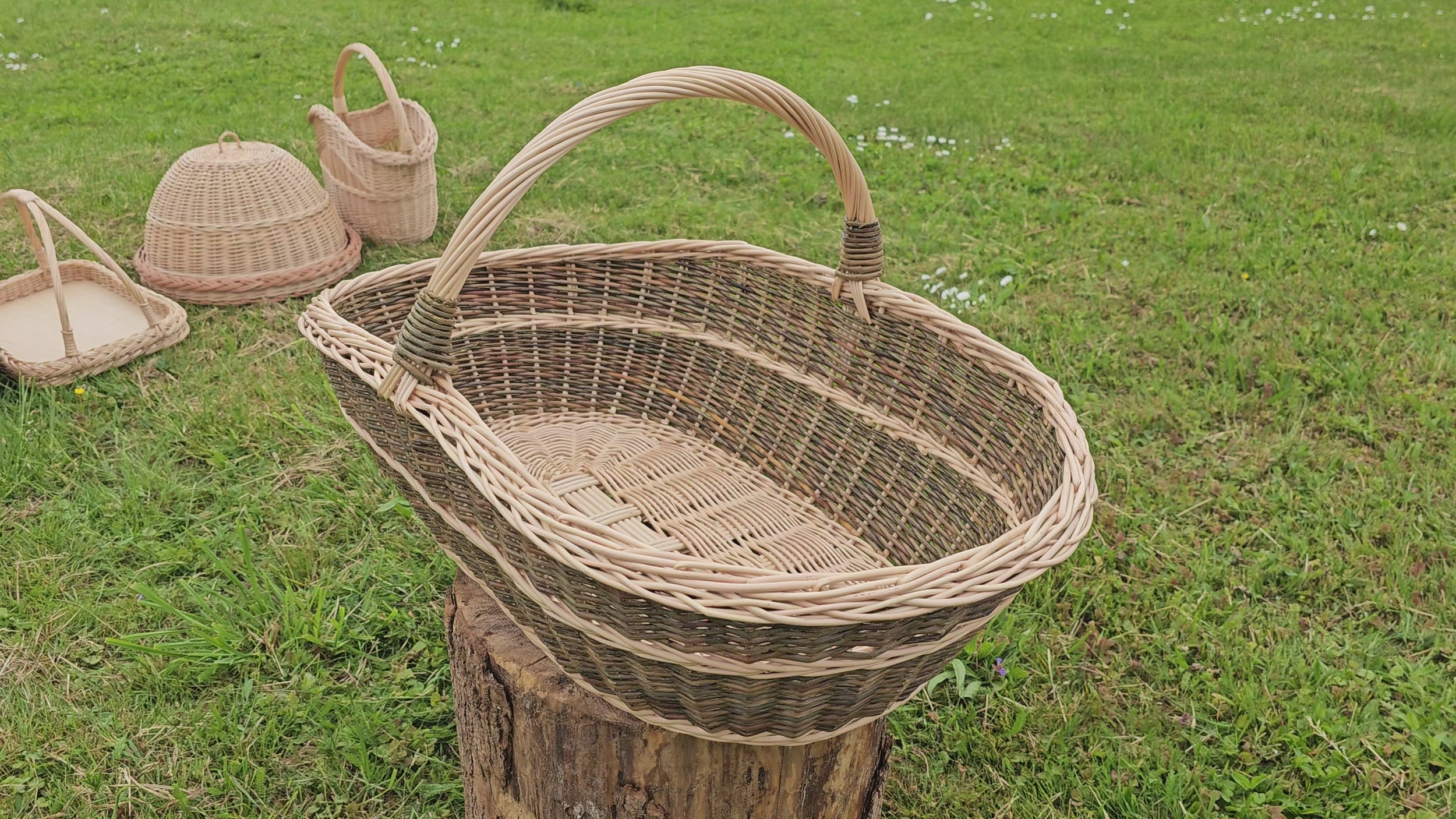 Firewood Basket with Handle