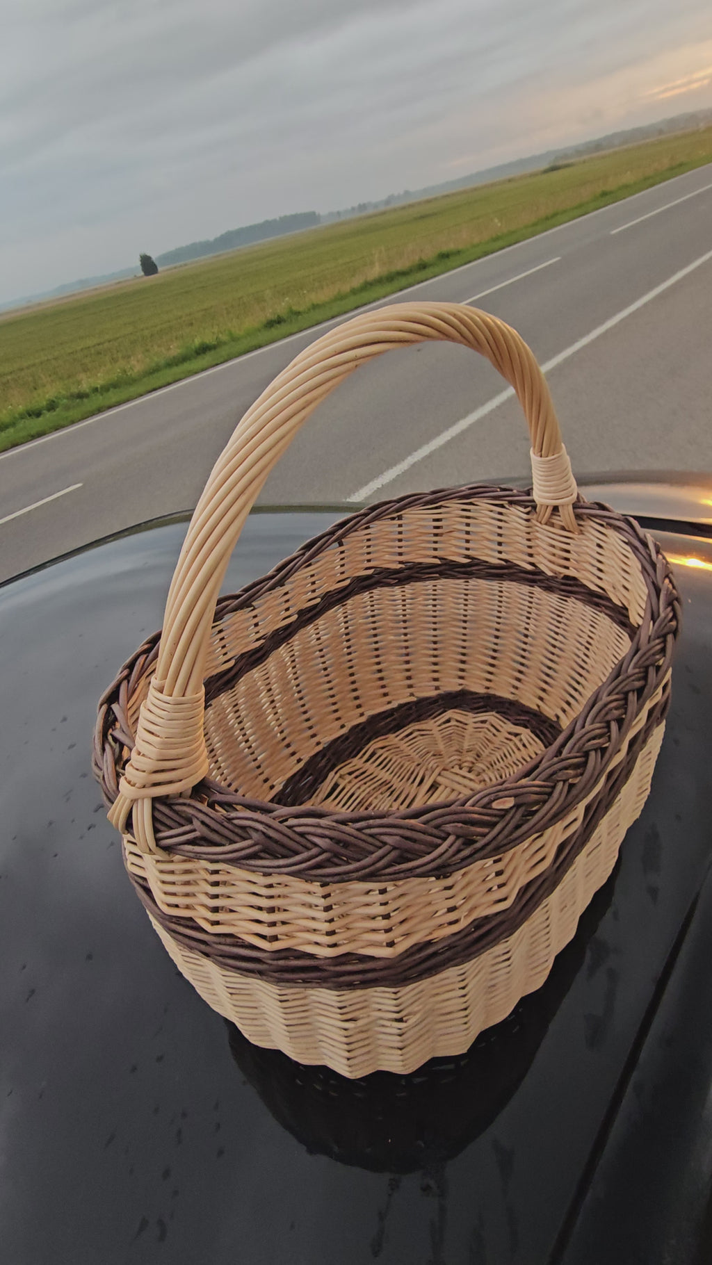 Handmade Wicker Foraging Basket