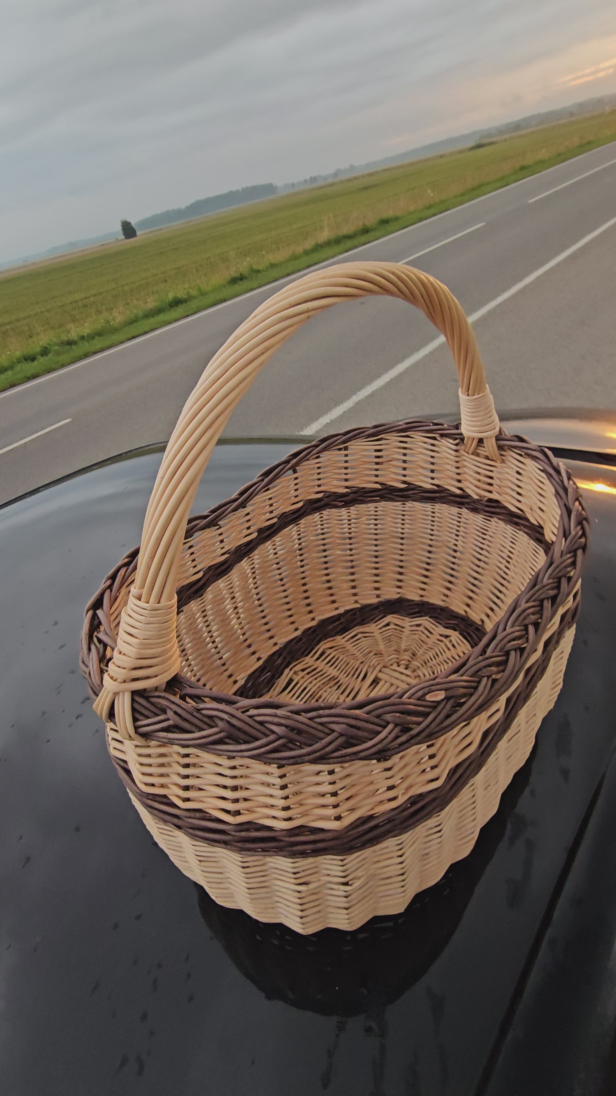 Handmade Wicker Foraging Basket