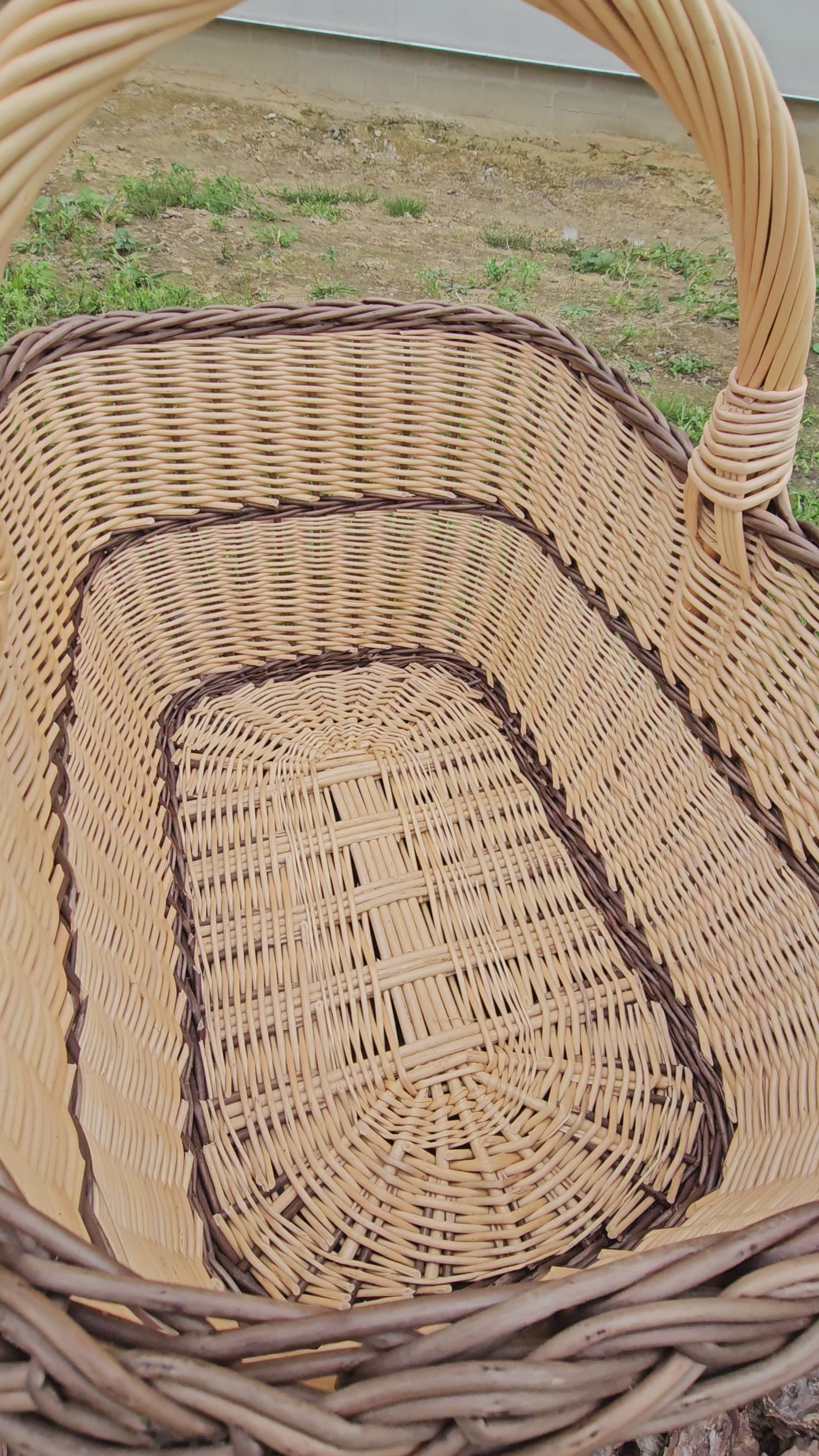 Rectangular Large Wicker Basket