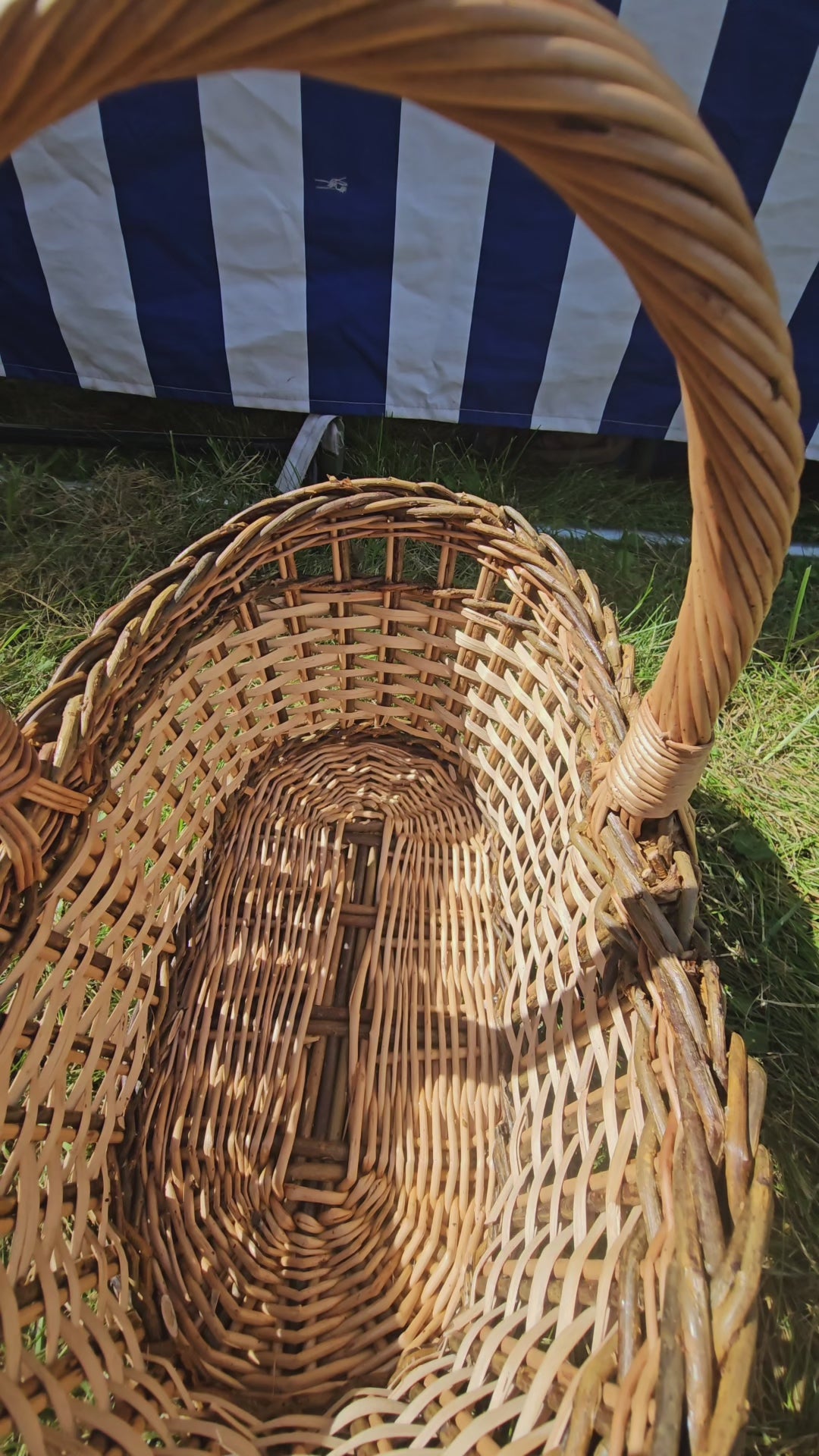 Wicker Basket with Handle
