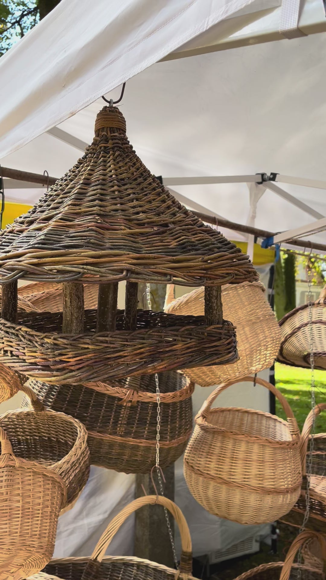 Handmade Wicker Bird Feeder