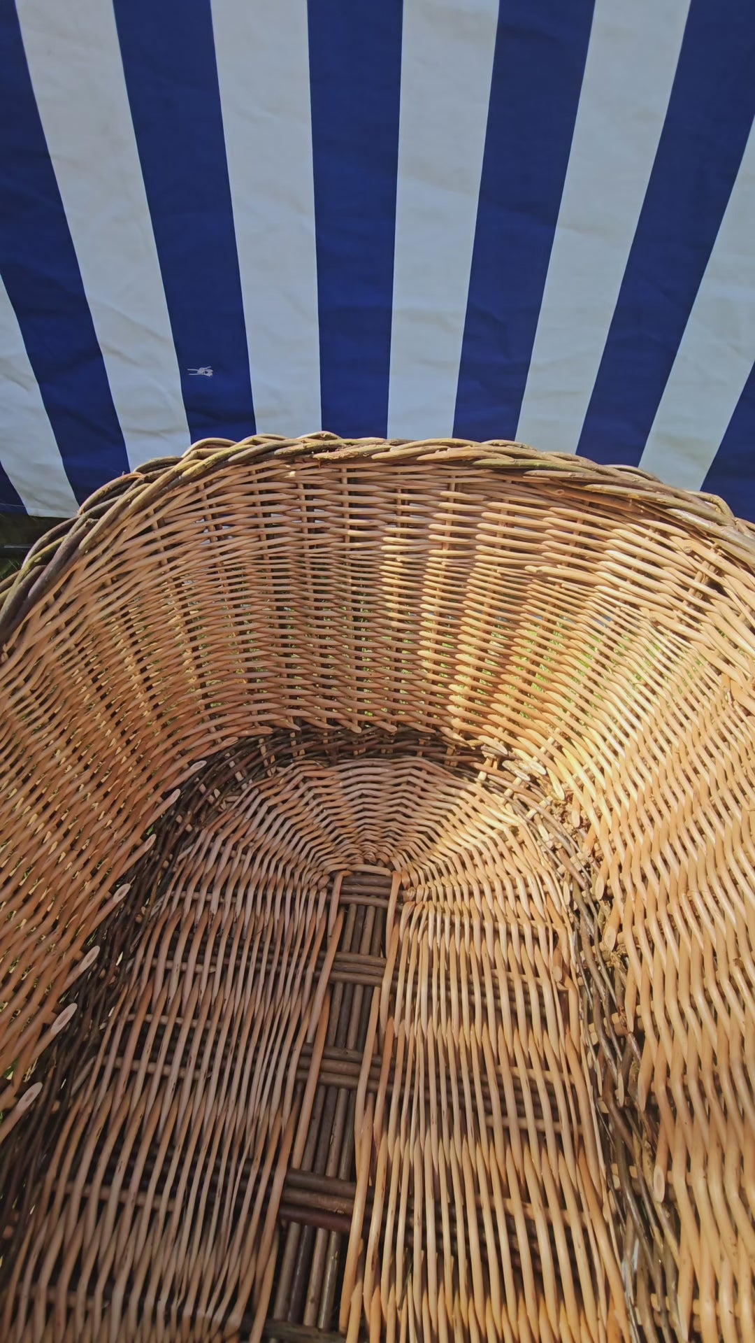Extra Large Handwoven Wicker Basket