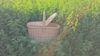 Wicker Picnic Hamper with Lid