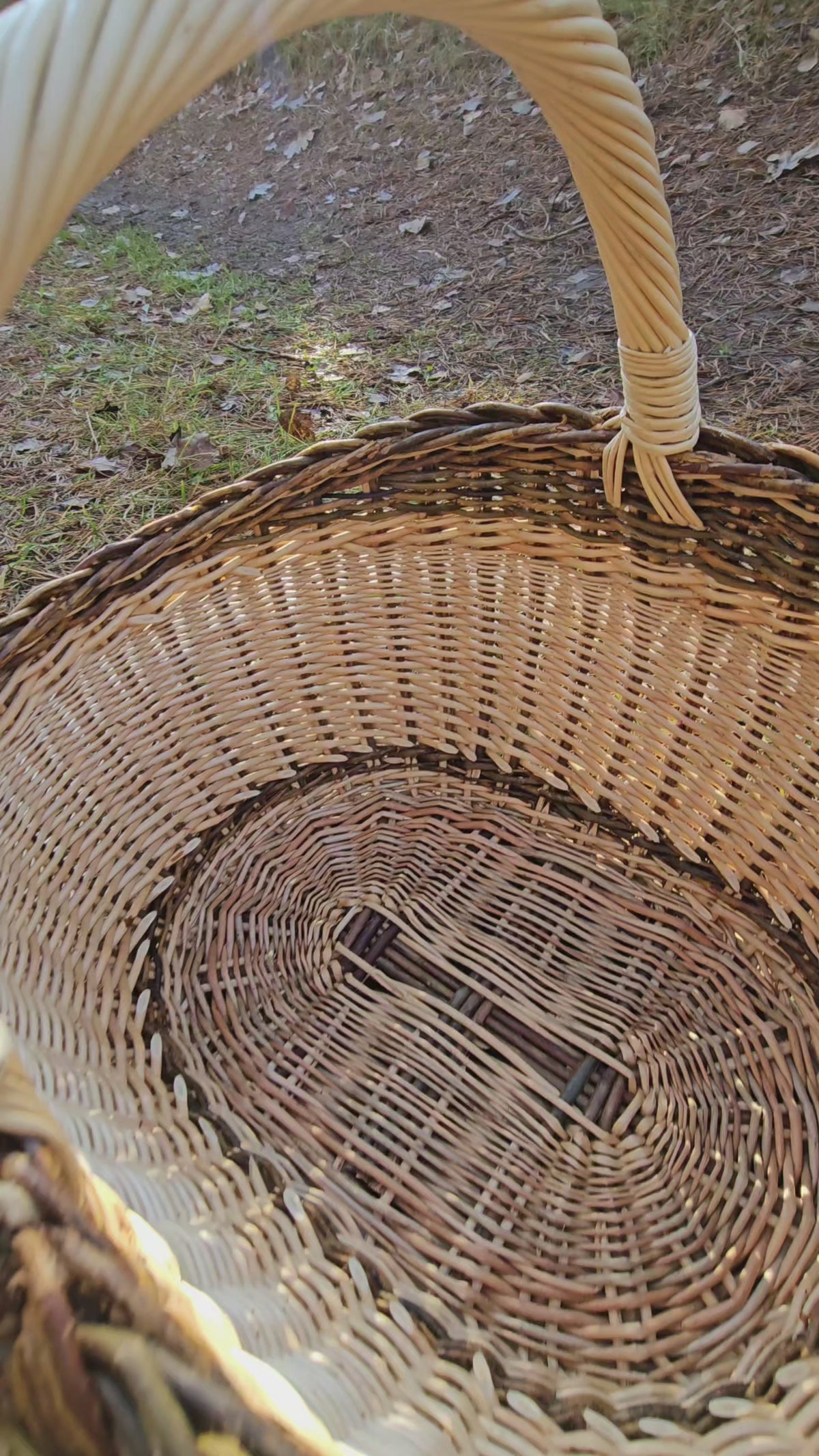 Wicker Basket with Handle