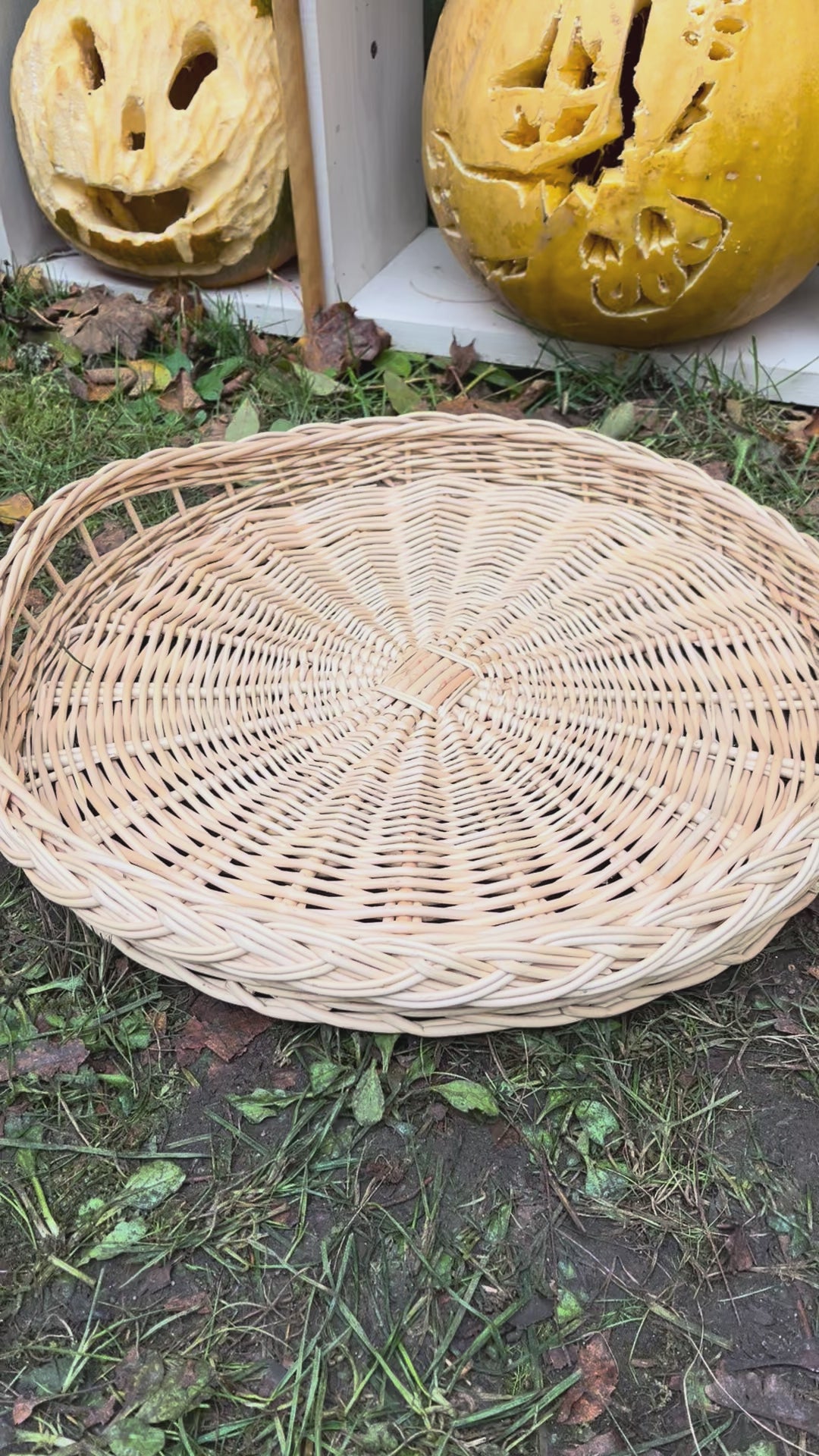 Rustic Handmade Wicker Tray