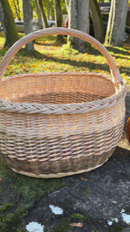 Rustic Handwoven Wicker Basket