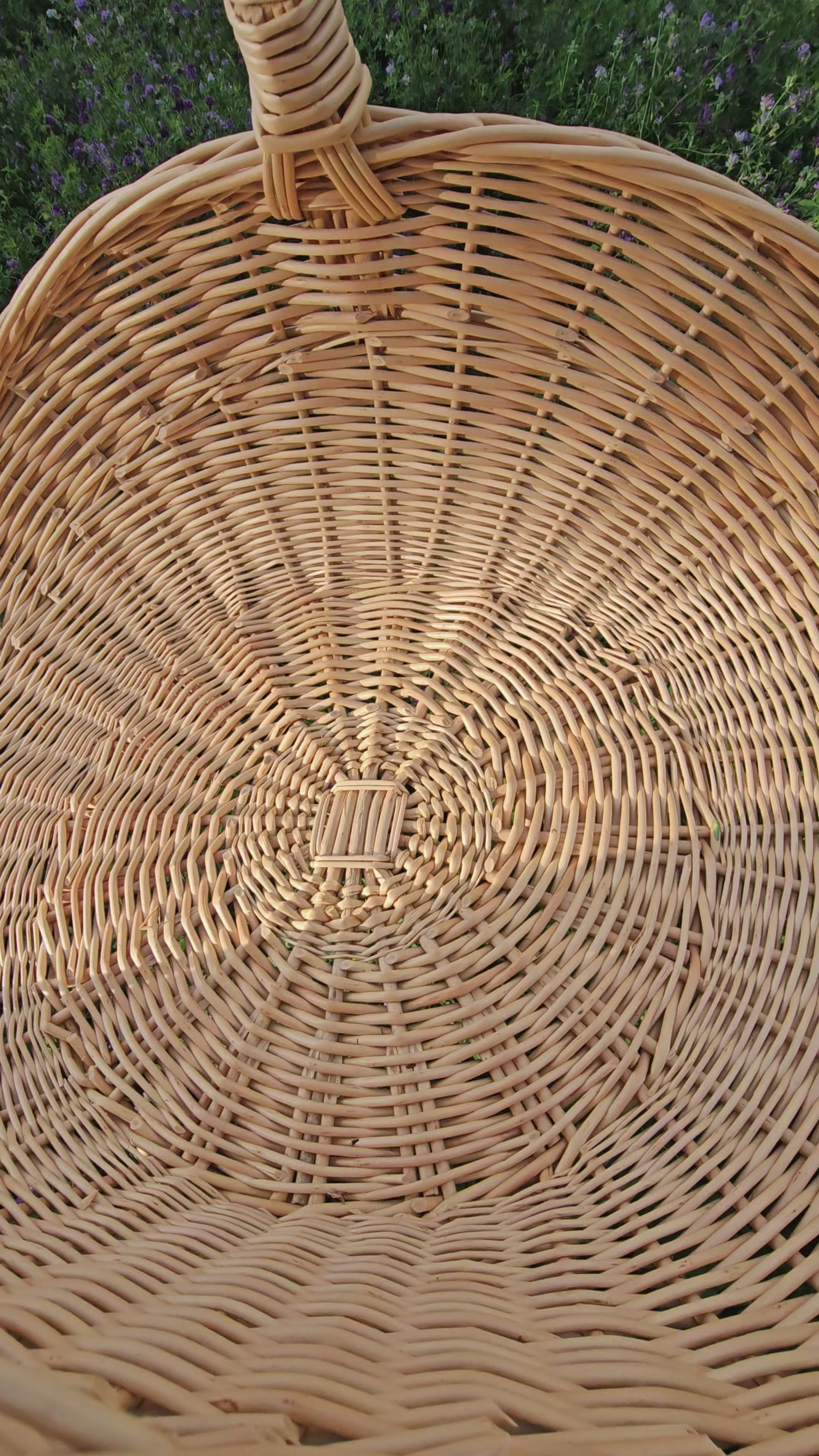 Handwoven Wicker Flower Basket
