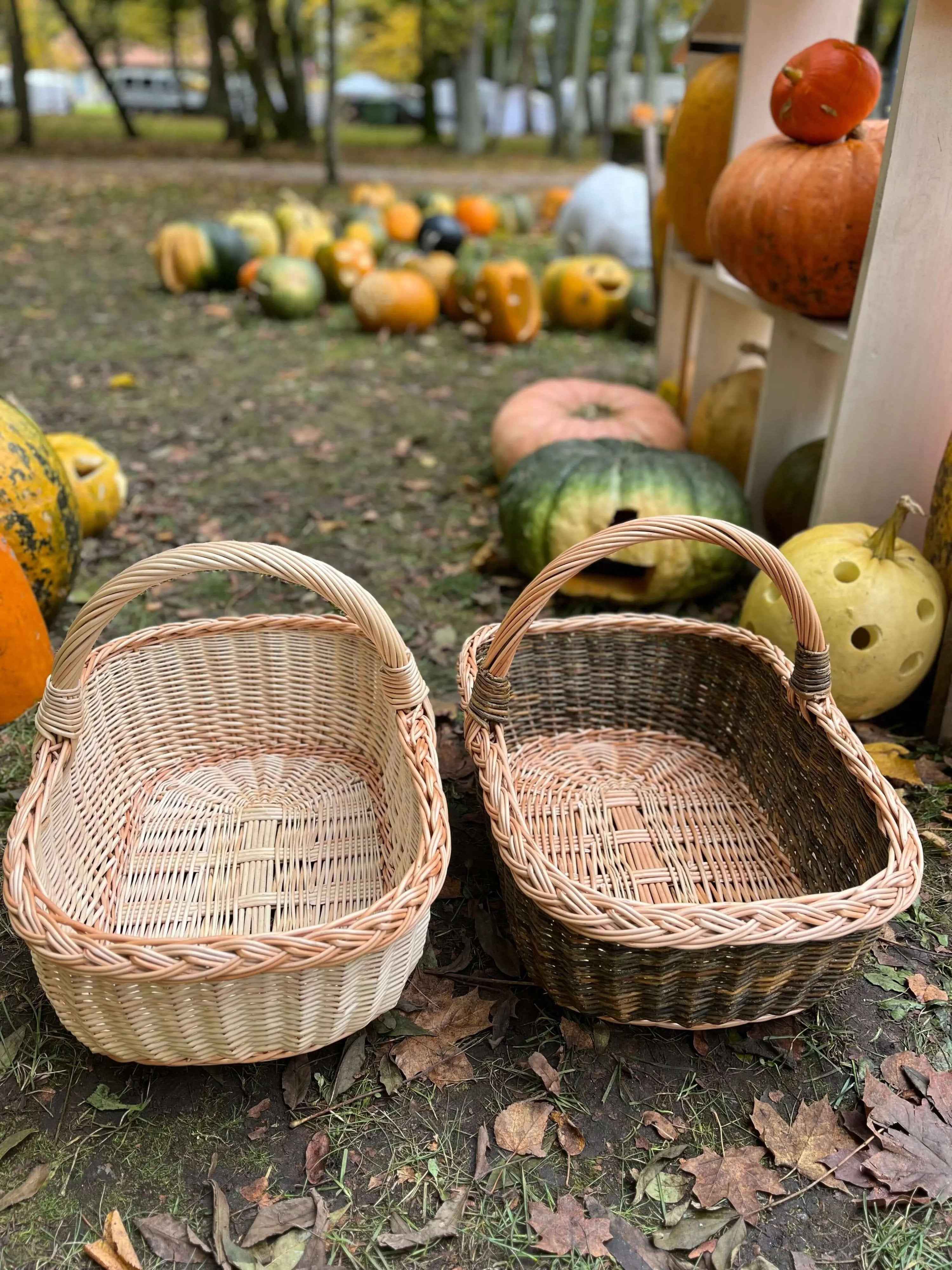 Handwoven Wicker Basket — wicker basket, view 4
