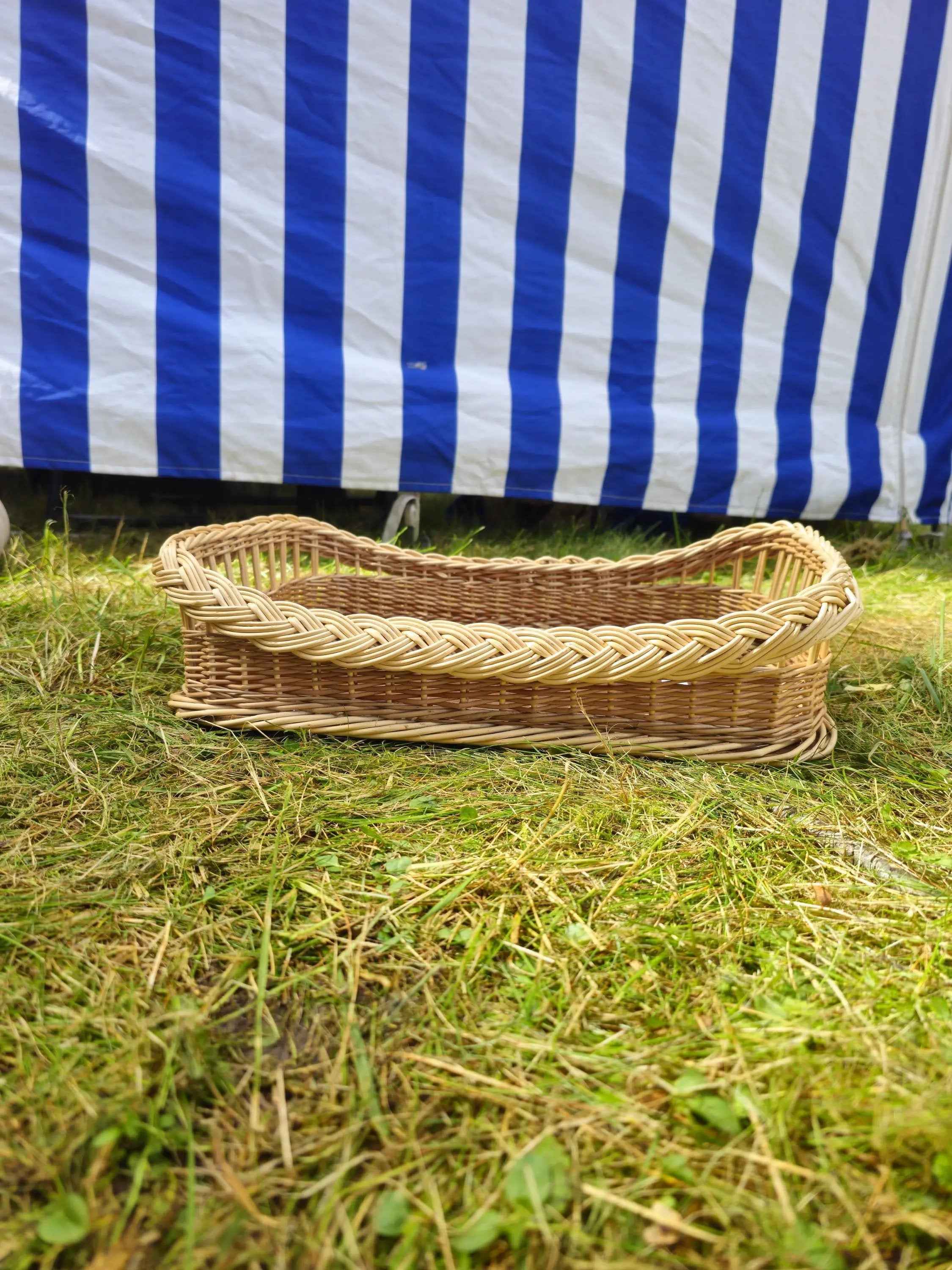 Willow Serving Tray — handmade wicker tray from Lithuanian willow