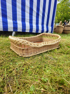 Willow Serving Tray — wicker tray, view 7