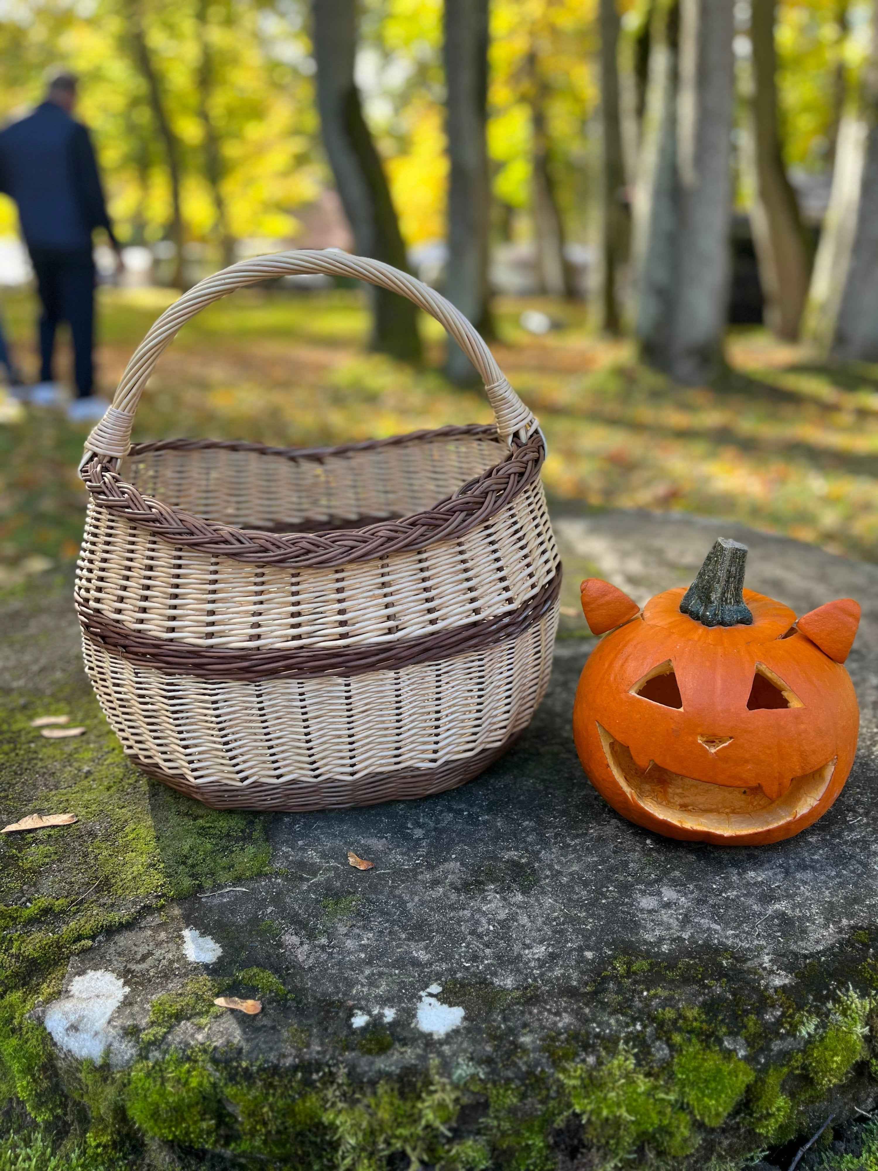 Wicker basket 039b - NaturelyWoven wicker - handmade