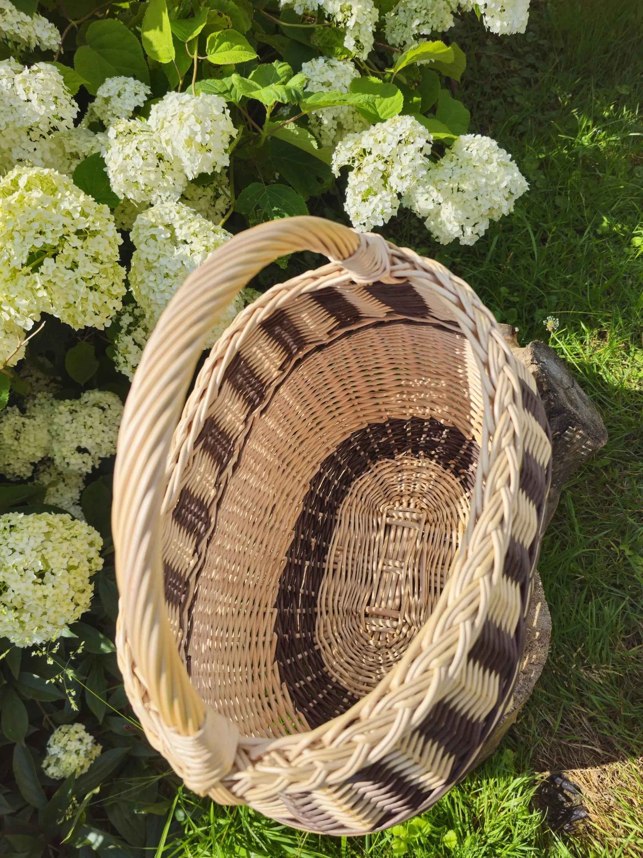 Wicker basket 039b - NaturelyWoven wicker - handmade