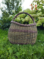Wicker basket 039b - NaturelyWoven wicker - handmade