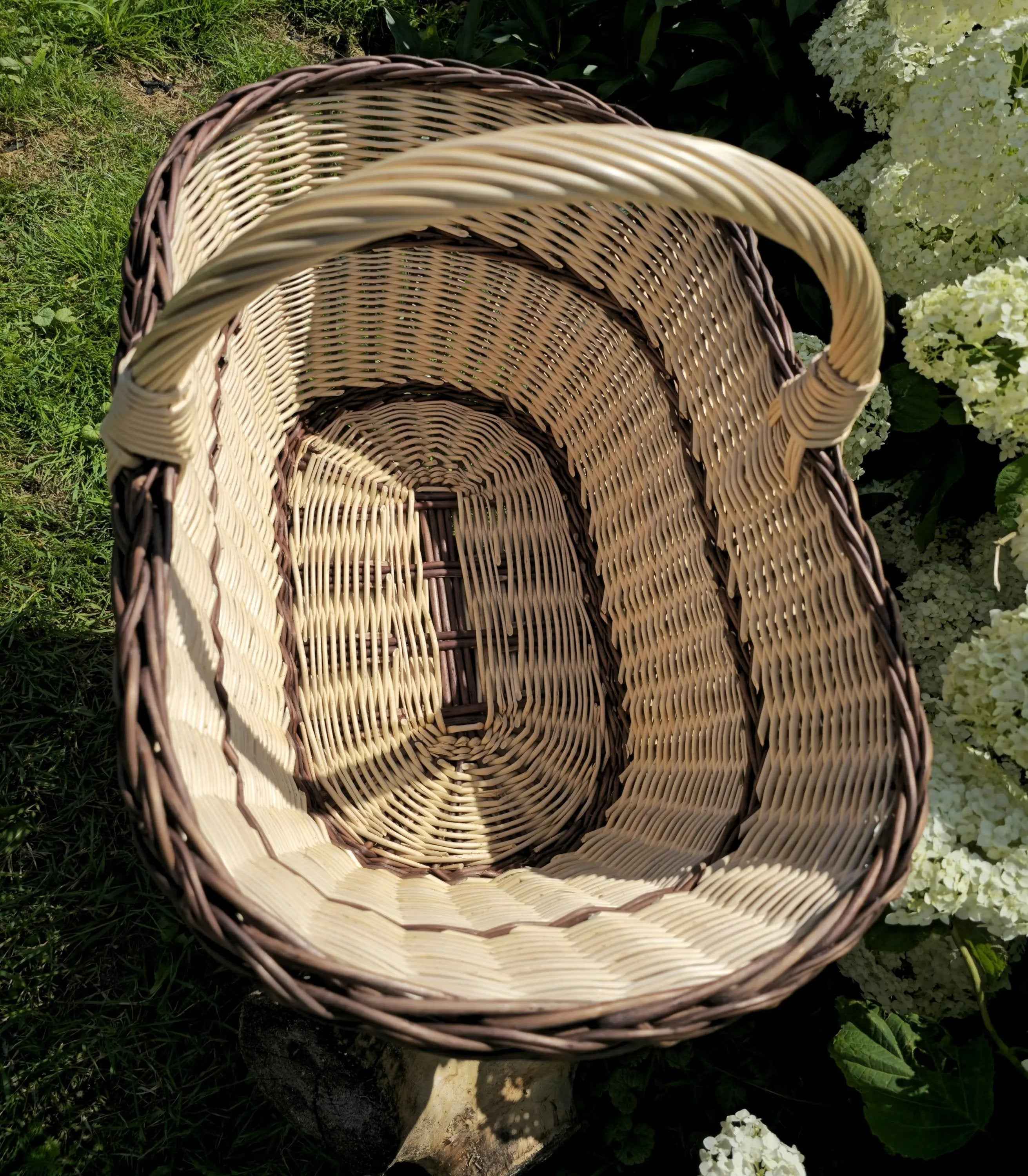 Wicker basket 040b - NaturelyWoven wicker - handmade