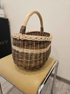 Wicker basket 018b - NaturelyWoven wicker - handmade