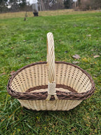 Wicker basket 020b - NaturelyWoven wicker - handmade