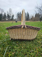 Wicker basket 020b - NaturelyWoven wicker - handmade