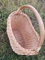 Wicker basket 024r - NaturelyWoven wicker - handmade
