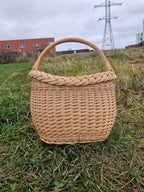 Wicker basket 024r - NaturelyWoven wicker - handmade