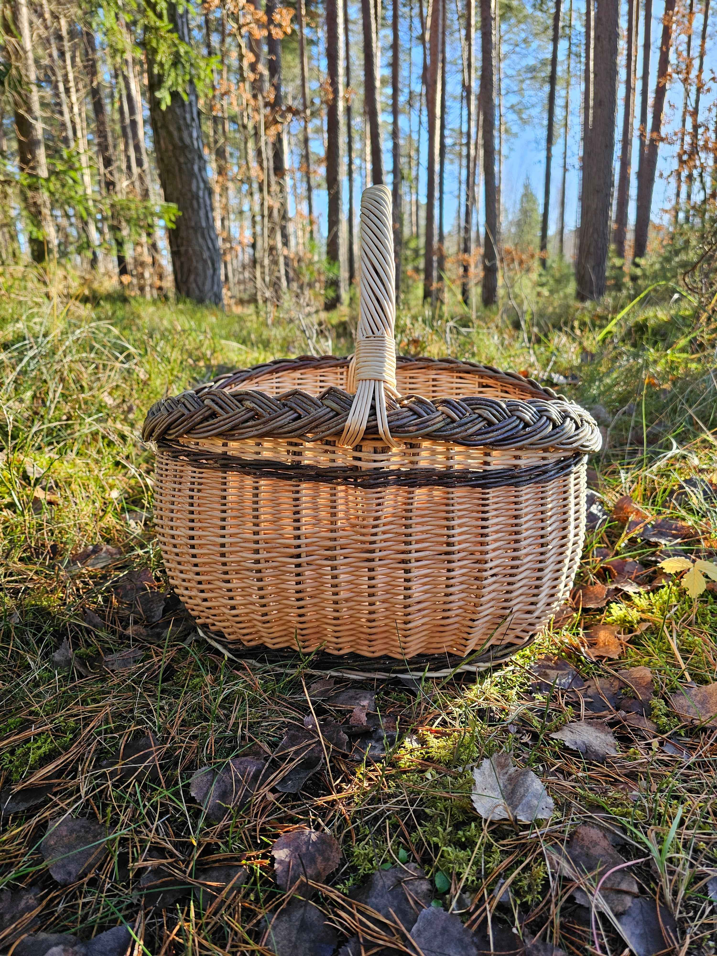 Wicker basket 026r - NaturelyWoven wicker - handmade