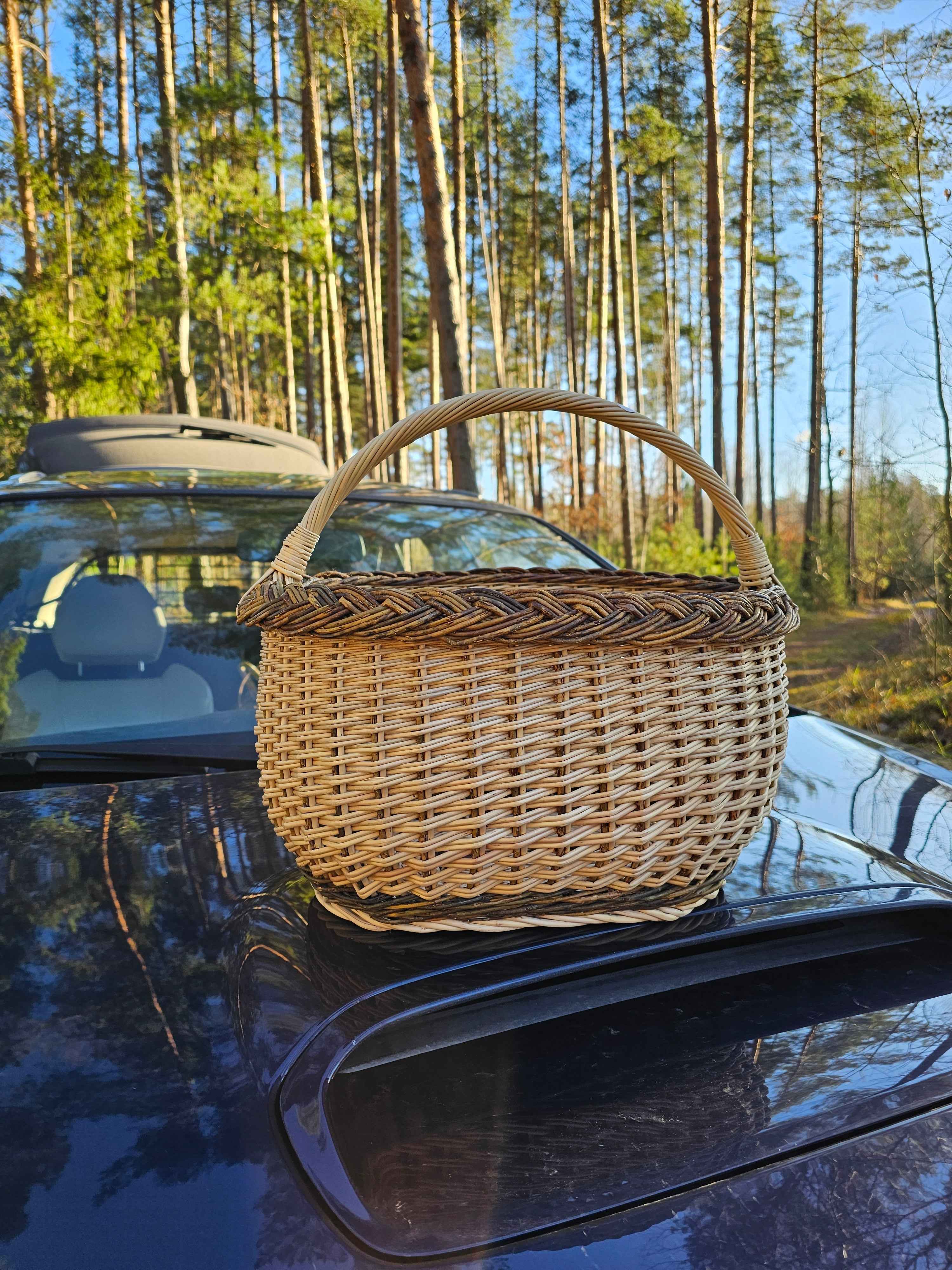 Wicker basket 031r - NaturelyWoven wicker - handmade