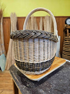 Wicker basket 041r - NaturelyWoven wicker - handmade