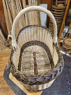 Wicker basket 041r - NaturelyWoven wicker - handmade