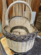 Wicker basket 041r - NaturelyWoven wicker - handmade