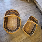 Wicker Baskets Set of 2 — basket set, view 2