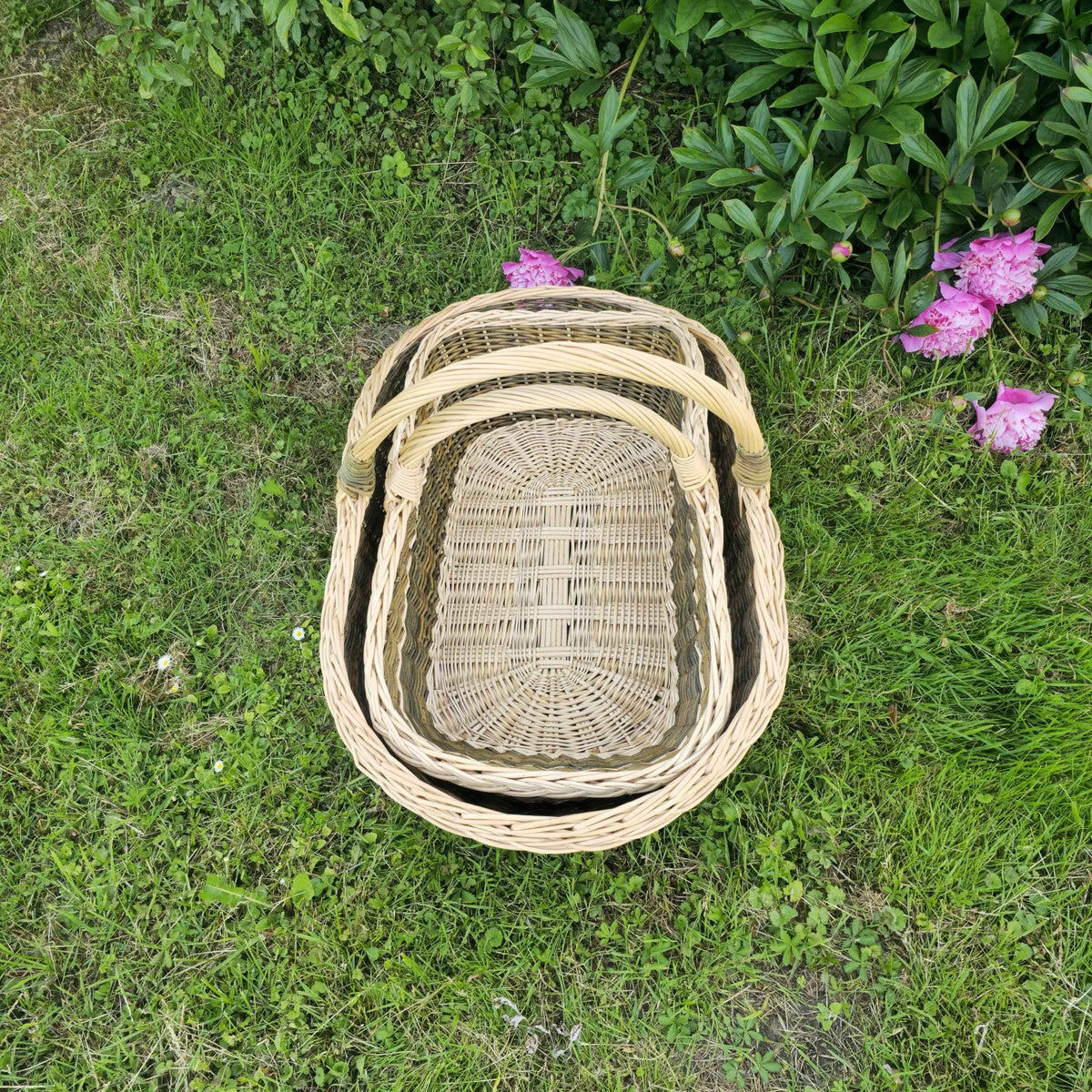 Wicker Baskets Set of 2 — basket set, view 9