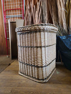 Wicker laundry basket 035r - NaturelyWoven wicker - handmade
