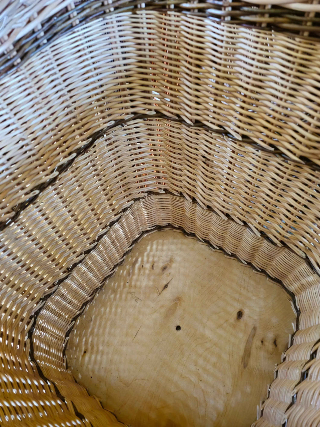 Wicker laundry basket 035r - NaturelyWoven wicker - handmade