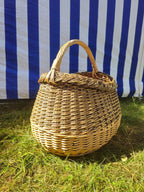 Wicker basket 015r - NaturelyWoven wicker - handmade